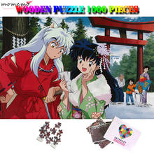 MOMEMO Inuyasha Пазл 1000 шт. деревянные аниме головоломки для взрослых классические Мультяшные головоломки игрушки 1000 шт. головоломки игры 2024 - купить недорого