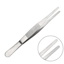 NICEYARD 12.5CM Straight Tweezer Home Medical Garden Kitchen BBQ Tool Stainless Steel Long Barbecue Food Tong Toothed Tweezer 2024 - buy cheap