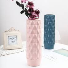 Origami vaso de plástico imitação cerâmica vaso de flores plantas arranjo recipiente nordic decoração para casa 2024 - compre barato