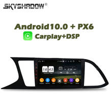 Sem fio carplay px6 dsp ips android 11.0 4gb + 64g carro dvd player gps mapa rds rádio wifi bluetooth 5.0 para seat leon 2019 2020 2024 - compre barato