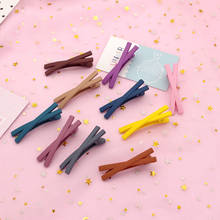 2 Pcs Girls Hair Pins Korean Style Cross Hair Clip Candy Color Matte Hair Clips Cute Bangs Styling Hair Accessories Hairclips 2024 - buy cheap