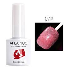 AI LA NUO Bundy Nail Polish Multicolor Glitter Diamond Glue Nail Polish DIY Design Long Lasting Shiny TSLM1 2024 - buy cheap