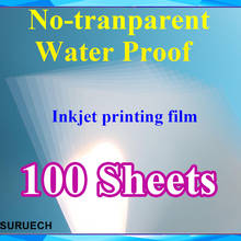 Free Shipping 100Pcs Brand New A4 Size (297x210mm) Inkjet Printer Printing Matt Film Milk White Not Transparency Water-Proof 2024 - buy cheap
