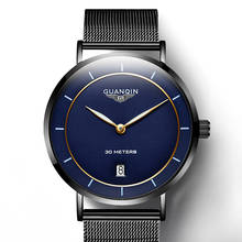 2020 guanqin gs19070 relógio de pulso masculino, relógio de pulso de marca famosa, relógio clássico de quartzo com pulseira para homens 2024 - compre barato