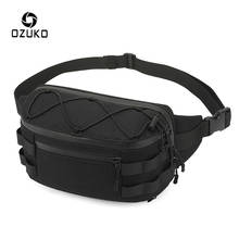 Ozuko bolsa esportiva masculina, pochete com cinto para esportes ao ar livre, à prova d'água, bolsa de peito para homens, alta qualidade 2024 - compre barato