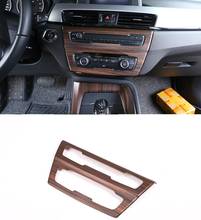 Pine Wood Grain ABS Chrome Central Control Decorative Frame Trim For BMW X1 F48 20i 25i 25l 2016-19 X2 F47 2018 Car Accessories 2024 - buy cheap