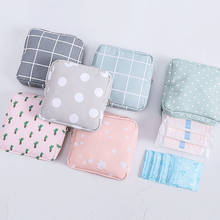 Fashion Purse Bag Cotton for Women Napkin Coin Money Card Storage Print Multifunction Portable Cosmetic Bags Sanitary Pad Holder 2024 - buy cheap