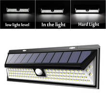 Lámpara Solar LED para exteriores, luz de pared con Sensor de movimiento PIR, impermeable, con control remoto, IP65, 90/118 2024 - compra barato