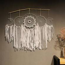 Cilected New Bohemian Wedding Background Decoration White Lace DreamCatcher Home Tapestry Wall Hanging Wind Chimes Ornament 2024 - buy cheap