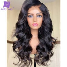 Wavy Lace Front Human Hair Wigs For Women Pre Plucked 13x6 Hd Lace Frontal Wig Transparent Lace Wigs Brazilian Remy Hair LUFFY 2024 - buy cheap