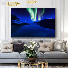 1 Pieces Hot Selling Aurora Landscape Wall Art Pictures For Living Room Modern Home Decor HD Canvas Bedroom Paintings 2024 - buy cheap