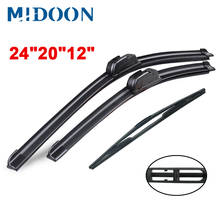 MIDOON  Wiper Front & Rear Wiper Blades Set For BMW X5 F15 2013 - 2018 2017 2016 Windshield Windscreen Window 24"20"12" 2024 - buy cheap