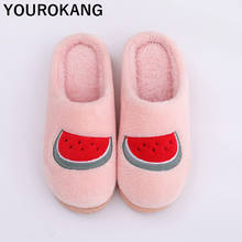 Women Home Slippers Winter Warm Female Flip Flops Hot Sale Soft Plush Cotton Ladies Household Slipper New Arrival Couple Shoes 2024 - buy cheap