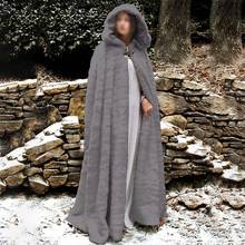 Women Long Faux Fur Coat Teddy Coat Cloak Loose CapeHooded Coat Winter Outwear Robe Fluffy Faux Fur Shawl Mantle Poncho Overcoat 2024 - buy cheap