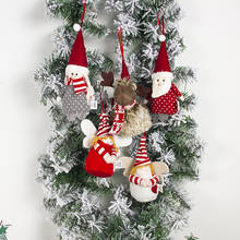2020 adornos Feliz Navidad regalo de Navidad Santa Claus muñeco de nieve árbol de juguete muñeca Linda colgar decoraciones para el hogar niños regalo Navidad 2024 - compra barato