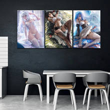 Home Decor Modular Canvas Picture 3 Piece Sexy Rem Re:Life in a Different World from Zero Painting Poster Wall For Home Canvas 2024 - buy cheap