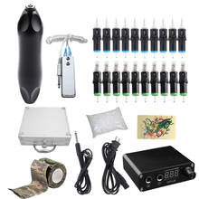 Tattoo Kit 1 Rotary Tattoo Pen Black King Kong 7th Machine Professional Mini Power Supply Cartridge Needle Tattoo Supplies 2024 - buy cheap