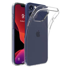 Прозрачный силиконовый чехол для iPhone 11 Pro Max 12 Mini 11Pro XS X XR 8 Plus 7 SE 2020 6 6S 8 Plus 2024 - купить недорого
