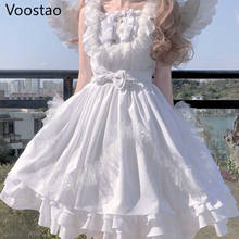 Japanese Sweet White Angel Jsk Lolita Dress Vintage Kawaii Girls Gothic Star Lace Fairy Wedding Gown Cosplay Princess Dresses 2024 - buy cheap