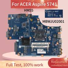 MBWJU0200 Laptop motherboard For ACER Aspire 5741 Notebook Mainboard LA-5892P HM55 2024 - buy cheap