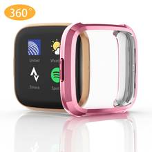 360 Degree Full Coverage For Fitbit Versa 2 Screen Protector Case Plating Protective Cover For Fit Bit Versa 2 Watch Accessories 2024 - buy cheap