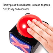 Забавная игра Buzzer Button Box Toys with yes no button Sound светильник, стимулирующий Вечерние игры, конкурс интерактивных игрушек 2024 - купить недорого