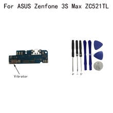 Placa de carregamento usb, para asus zenfone 3s max zc521tl 2024 - compre barato