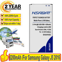 HSABAT 6200mAh Bateria para Samsung Galaxy J5 EB-BJ510CBC 2016 Edição j5109 j5108 J510 Baterias J510FN J510F J510G J510Y J510M 2024 - compre barato