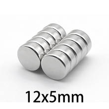10-400 pcs n35 NdFeB Powerful Magnets 12mmx5mm Permanent Round rare earth 12x5mm Neodymium Magnet Super Strong magnetic 12*5 mm 2024 - buy cheap