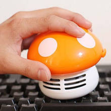 New Functional Desktop Vacuum Cleaner Cartoon Mushroom Mini Dust Collector Household Computer Keyboard Clean Brushes 2024 - buy cheap