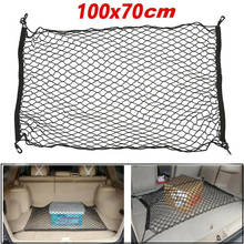 Car Luggage Net Trunk Interior Rear Cargo Organizer Storage Elastic Mesh Bag Luggage Net With 4 buttonholesand 4 hooks 2024 - buy cheap