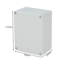 Caja de conexión de cableado, caja de plástico ABS IP65 de 115x90x55MM, caja eléctrica al agua, caja exterior 2024 - compra barato