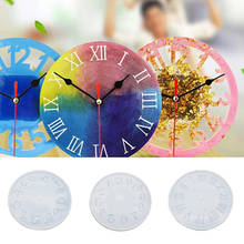 Crystal Silicone Clock Mold Mirror Epoxy Resin Round Clock Mould for Jewelry DIY Handmade Craft Making Tool DIY Epoxy Resin Mold 2024 - buy cheap