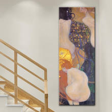 Gustav Klimt Goldfish Oil Paintings on Canvas Famous Posters and Prints Cuadros Wall Art Picture for Living Room Home Decoration 2024 - buy cheap