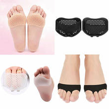Almofada confortável de silicone macio para os pés, 1 par, útil para usar sapatos de salto alto, metatarso, para alívio da dor 2024 - compre barato