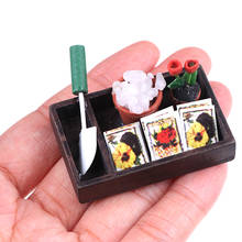 1 conjunto 1/12 dollhouse miniatura acessório simulação caixa de horticultura ferramentas agrícolas modelo ferramentas jardim crianças fingir jogar brinquedo 2024 - compre barato