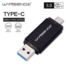 New WANSENDA OTG USB Flash Drive 2 in 1 USB 3.0 & Type-C Pen Drive 16GB 32GB 64GB 128GB 256GB 512GB Pendrive Flash USB Stick 2022 - buy cheap