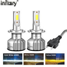 Infitary-faro antiniebla automático, lámpara de cabeza de 10000Lm, Plug And Play, 3000K, 6500K, H1, H3, H11, H13, HB3, HB4, 9007, 2 uds. 2024 - compra barato