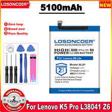 LOSONCOER-batería Original BL297 de 5100mAh para Lenovo Z6 / Z6 Lite, 6,3 pulgadas, L38111, K10 Note,K5 Pro, L38041 2024 - compra barato