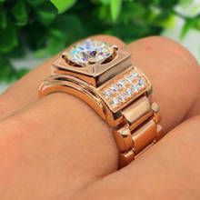 Необычные кольца Milangirl в форме часов, двухцветные дизайнерские кольца для фотографий с ювелирными изделиями 2024 - купить недорого