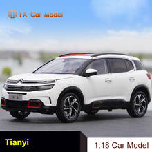 Modelo de coche Tianyi C5 1:18 original, colección de modelos de coche de simulación de aleación de Feng, Citroen Tianyi C5 2024 - compra barato