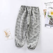 2021 Boys Girls Pants Summer Casual Sports Pants Children's Mosquito Pants Baby Loose Thin Korean Children's Clothes 1-6years 2024 - buy cheap