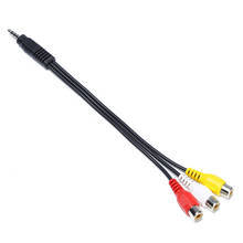 4 Poles 3.5mm Mini AV Male to 3RCA Female M/F Audio Video Cable Stereo 3.5 mm to 3 Rca For TV Box DVD CD Computer Sound Speaker 2024 - buy cheap