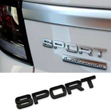 Letras de "deporte" negras plateadas, insignia de maletero, emblema trasero, pegatina apta para LAND ROVER 2024 - compra barato