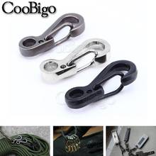 100pcs/lot Spring Buckle Snap Alloy Nickel-free Plating Mini Key Ring Carabiner Bottle Hook Paracord Camping Accessories 2024 - buy cheap