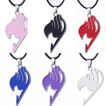 ZRM Jewelry Fashion Anime Charm Fairy Tail Pendant Necklace Leather Rope Jewelry For Men And Women Gifts 2024 - buy cheap