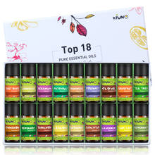 KIUNO 18Pcs 8ml Gift Box Set Essential Oils 100% Pure Therapeutic Grade Lavender Peppermint Natural Plant Aromatherapy 2024 - buy cheap