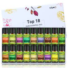 KIUNO, 18 Uds., 8ml, conjunto con caja de regalo, aceites esenciales 100%, lavanda de grado terapéutico puro, planta Natural de menta, aromaterapia 2024 - compra barato