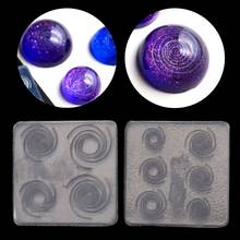 Sky Spiral Jewelry Mold UV Epoxy Resin Silicone Molds Starry Sky Jewelry Making R2LE 2024 - buy cheap