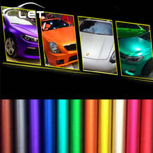 Adesivo vinil colorido para carro, adesivo cromado automotivo que muda de cor, acessório para automóveis 2024 - compre barato